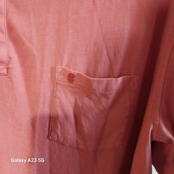 Izod Saltwater Short Sleeve Polo Shirt XXL Coral Classic Fit 100% Cotton With Po - Picture 4 of 4